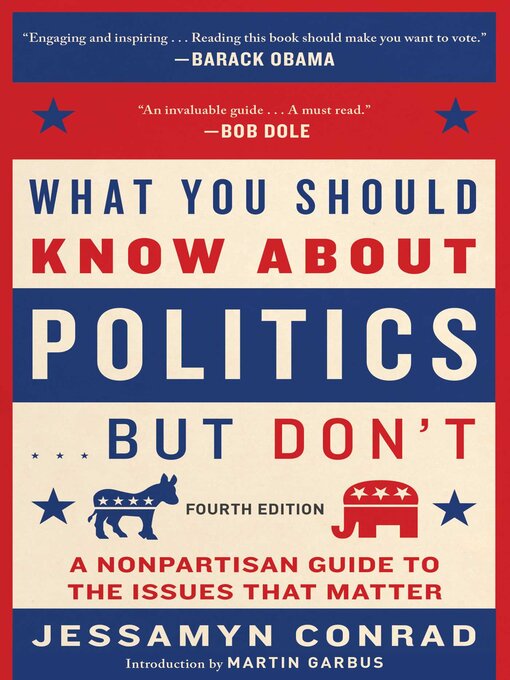 Title details for What You Should Know About Politics . . . But Don't: a Nonpartisan Guide to the Issues That Matter by Jessamyn Conrad - Available